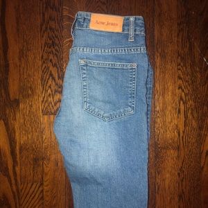 Acne light wash skinny jeans